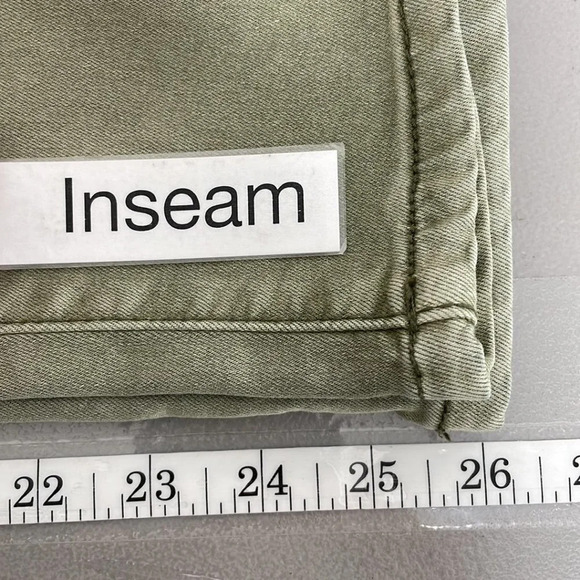 Free People Jeans Skinny Faded Denim Green Size 26 - Picture 13 of 13